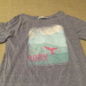 GIRLS ROXY WHALES AND WAVE TEE